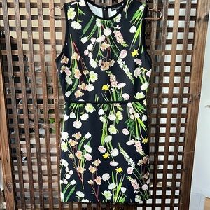 Victoria Beckham for Target Floral Sleeveless Dress Black sz S